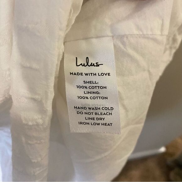 Lulu’s Sunshine On the Mind White Short Sleeve Babydoll Dress - Picture 11 of 11